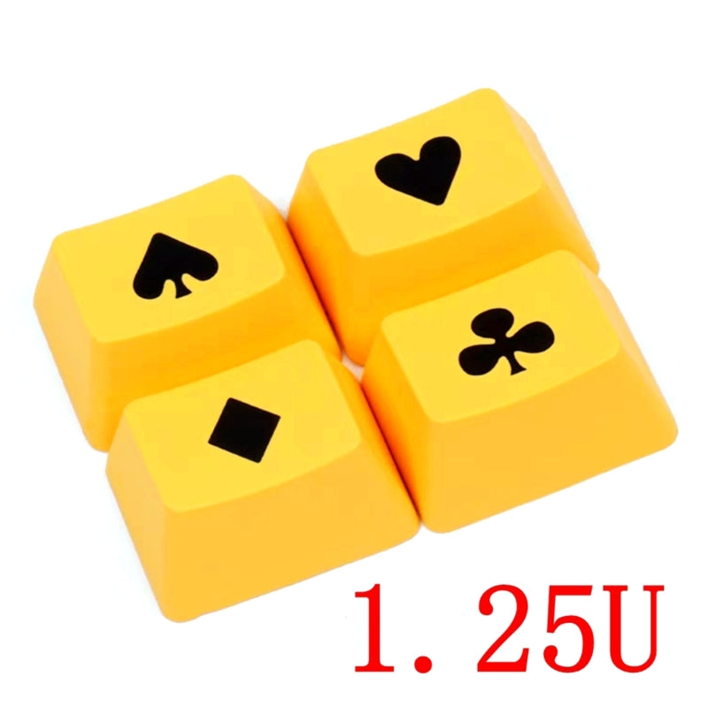 4Pcs/Set 1.25U 10mm PBT OEM Keycaps Design Personality Key Keycap for Gaming Mechanical Keyboard PBT Keycaps Dropshipping