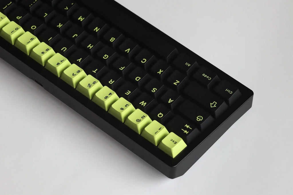 Cherry Profile 253 Keys Toxic Keycap Set Double Shot  Keycaps for Gateron MX Switches Mechanical Gamer Keyboard