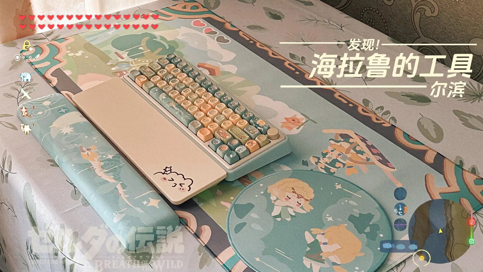Dragon Tears Keycaps MOA/SOA Keycap Customized Cute Keycaps PBT Original Artist Green Keycap for Alice/ANSI Mechanical Keyboard