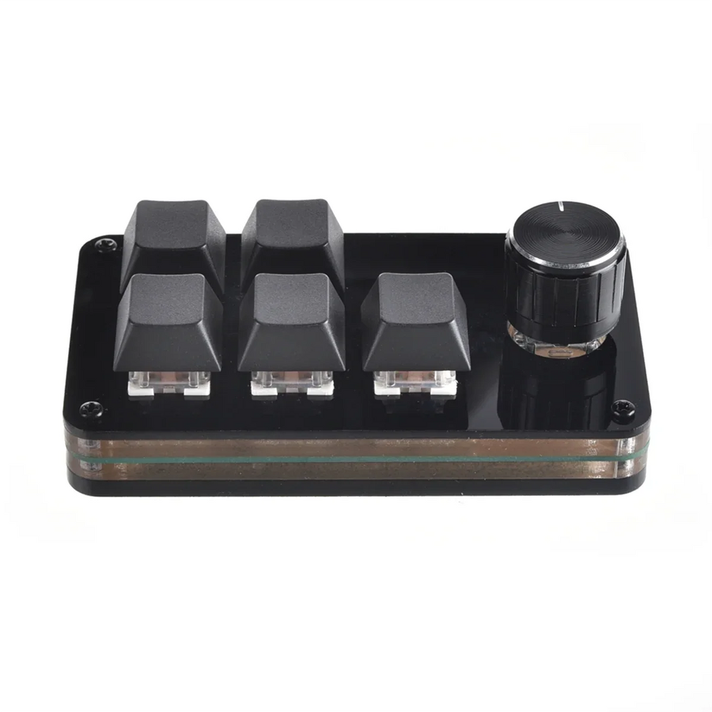 Mini Keyboard 5 Key 1 Knob Gamer Programmable Keyboard DIY Hot Swap Customization Mechanical Keyboard Macro Keypad
