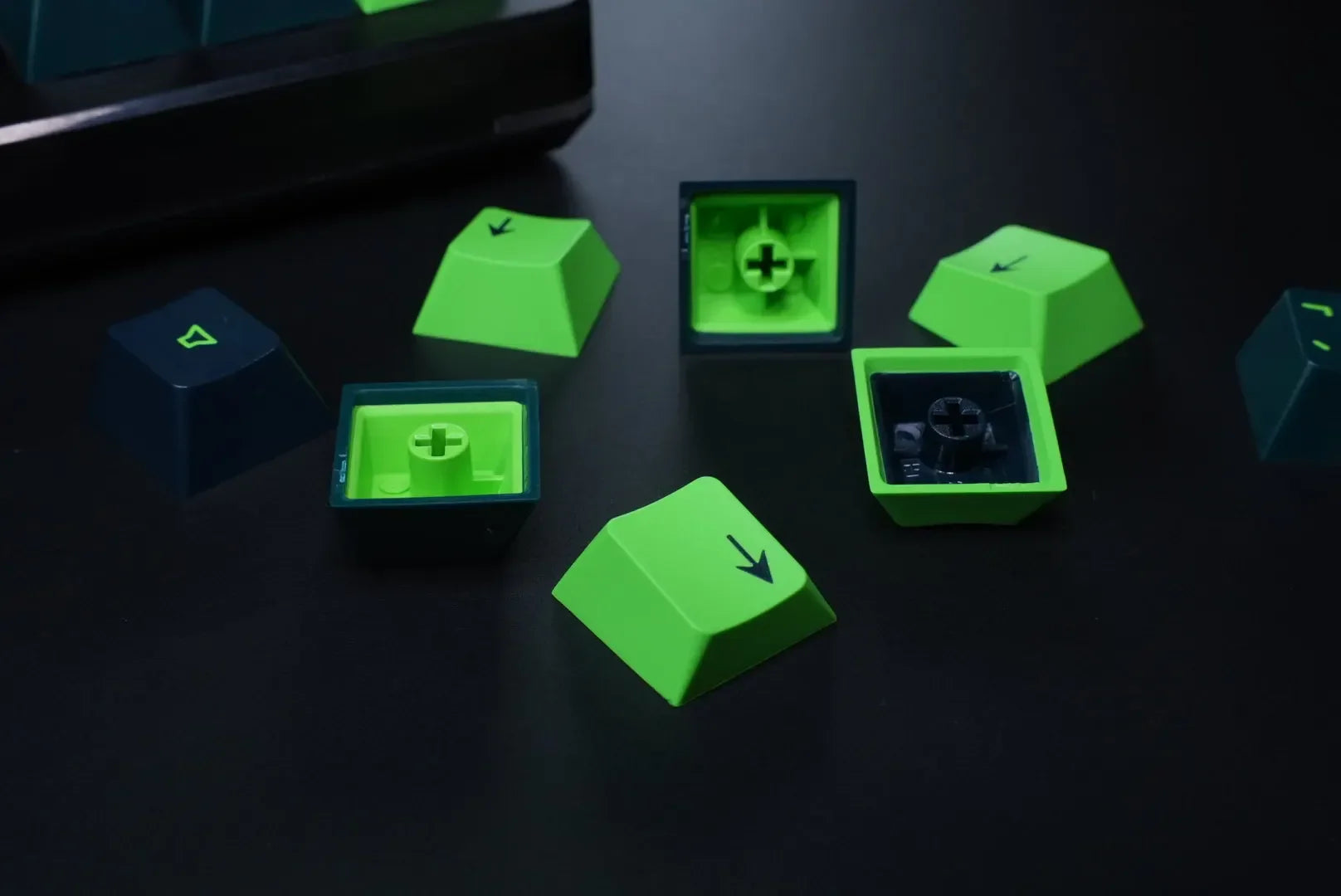 Cherry Profile 222 Keys ABS Keycaps Transparent PC Keycaps Double Shot Keycaps for Gateron MX Switches Mechanical Keyboard