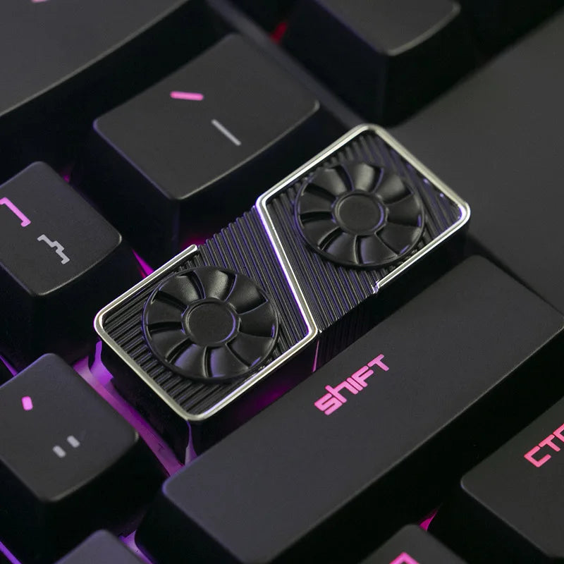 1 Piece Keystone Zinc Aluminium Alloy Key Cap OEM 1U R4 2.25U Enter Stereoscopic relief Keycap For KO GAMEOVER MOSS 3060TI JOJO