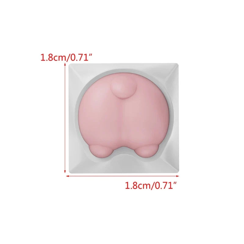 Unique and Durable Keycaps for Mechanical Keyboards Claw Design Silicone Pads Resistant to Corrosion and Heat Keycap
