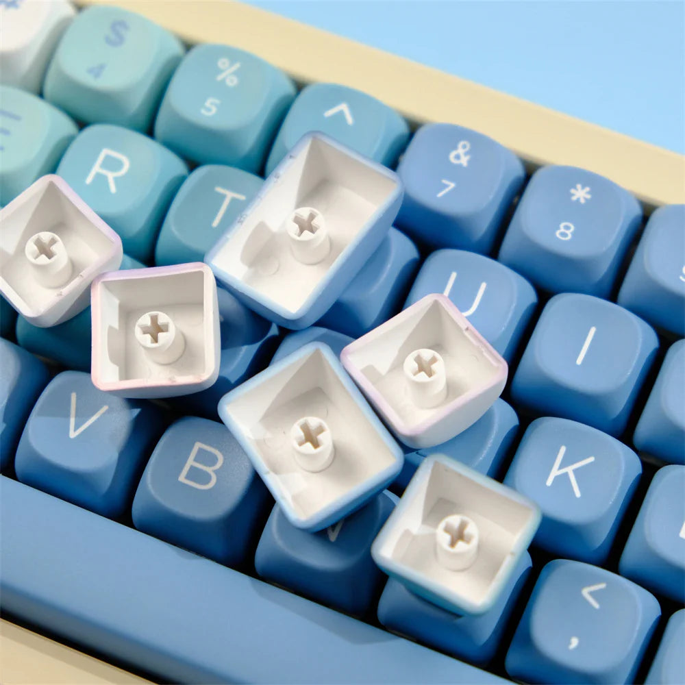 129 Key Snow Monster PBT Keycap MOA Profile Dye Sublimation Keycap For Gaming Mechanical Keyboard Keycap MX Switch MOA Key Caps