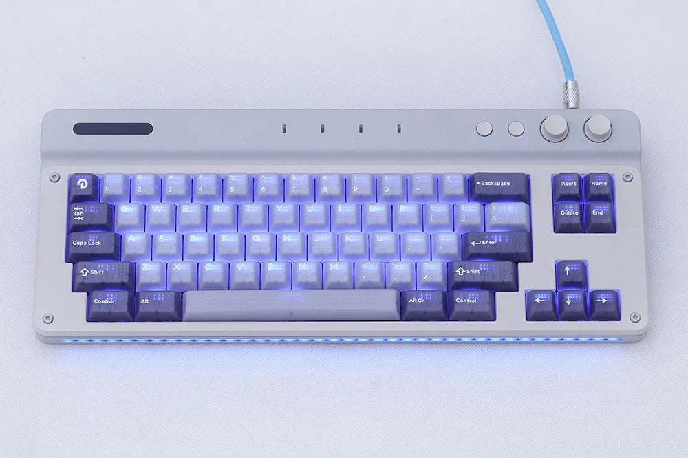 TAC T2 Keyboard Kit Wired Custom CNC Baked Enamel Electrophoresis 65% Configuration Ship Shell Structure PC Positioning Board