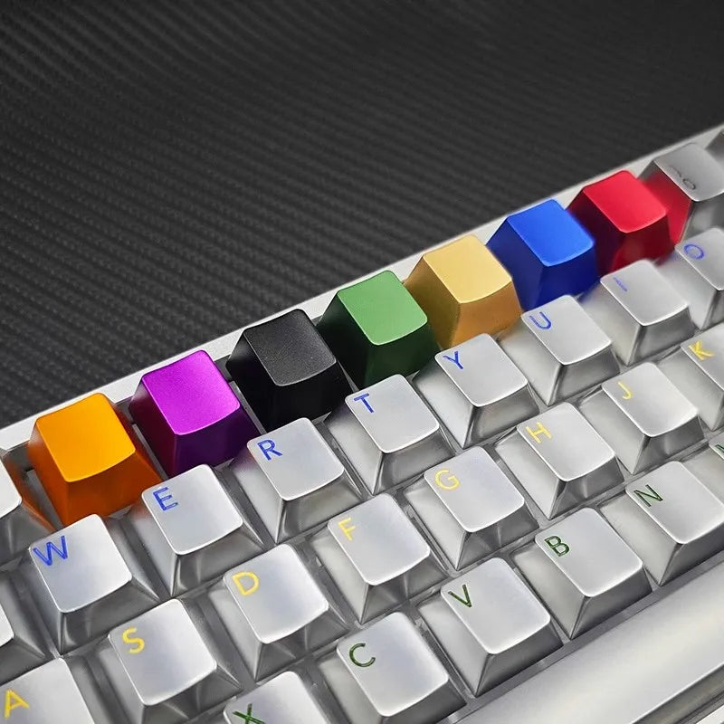 Glass Heart Keycap Custom Point Aluminum Alloy Color Glass Artisan Key Cap Cherry Profile MX Switch Mechanical Keyboard Keycap