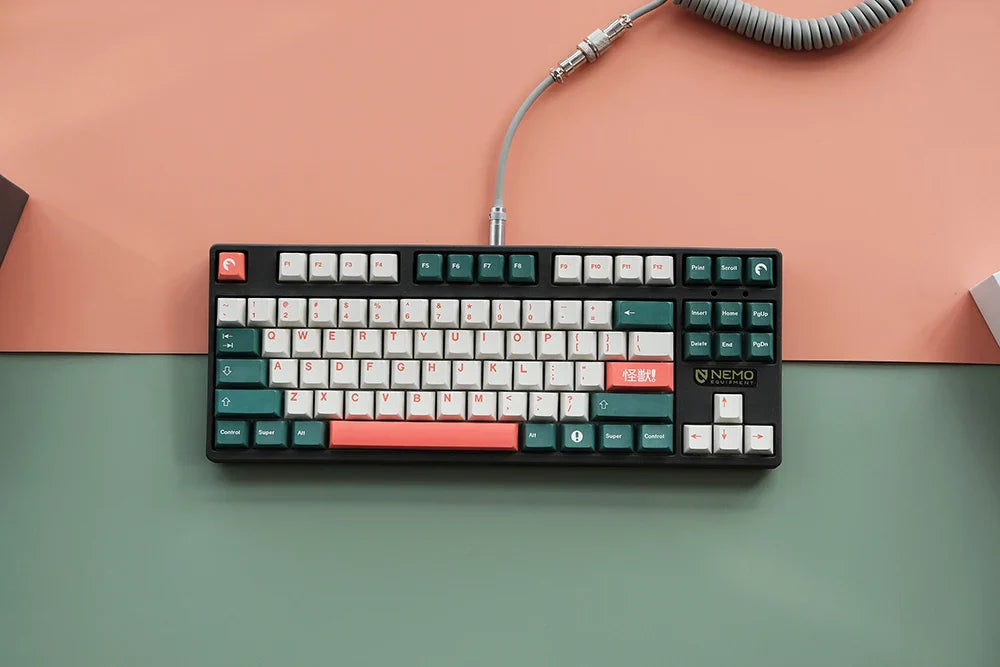 1 Set GMK Kaiju Keycaps PBT Dye Sublimation Key Caps Cherry Profile Keycap With ISO Enter 6U 6.5U 7U Spacebar