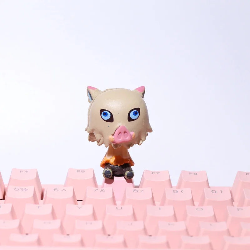 Cute Stereo Anime Keycaps For Mechanical Keyboard Caps PBT Personalized Cherry MX Artisan Custom Pink ESC Keycap