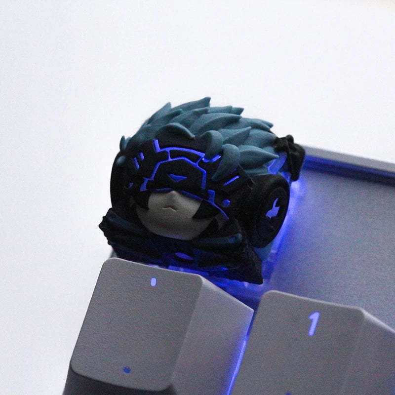 ECHOME Original Design Keycap Resin Artisan Keyboard Cap Aquilek Kawaii Custom Anime KeyCap for Mechanical Keyboard Accessories