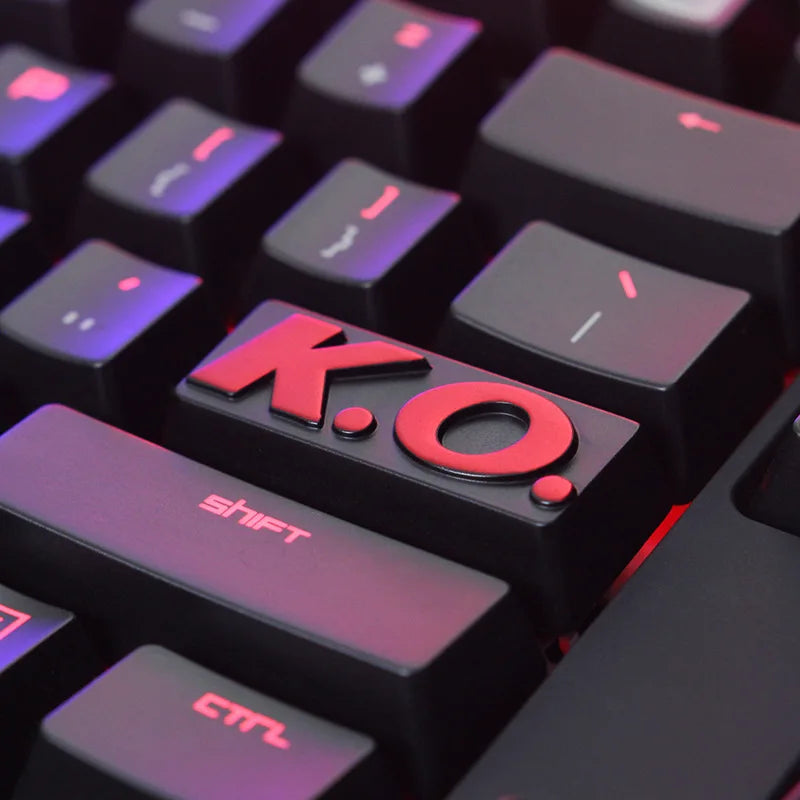 1 Piece Keystone Zinc Aluminium Alloy Key Cap OEM 1U R4 2.25U Enter Stereoscopic relief Keycap For KO GAMEOVER MOSS 3060TI JOJO