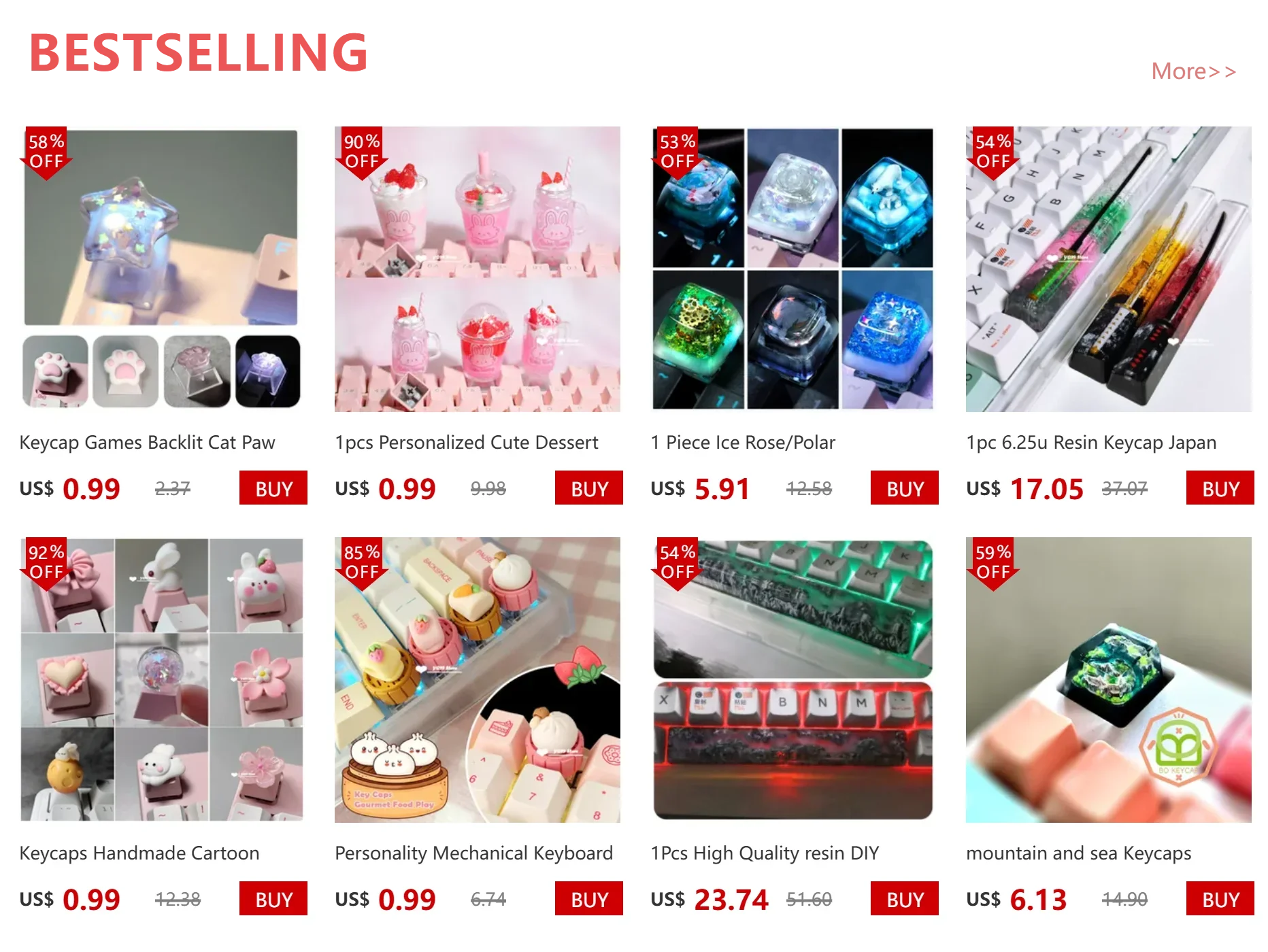 Anime Keycaps For DIY Cherry MX Switch Mechanical Keyboard Caps Cartoon Inuyasha Killing Pill Keycap Kawaii Pink R4 ESC Keycap