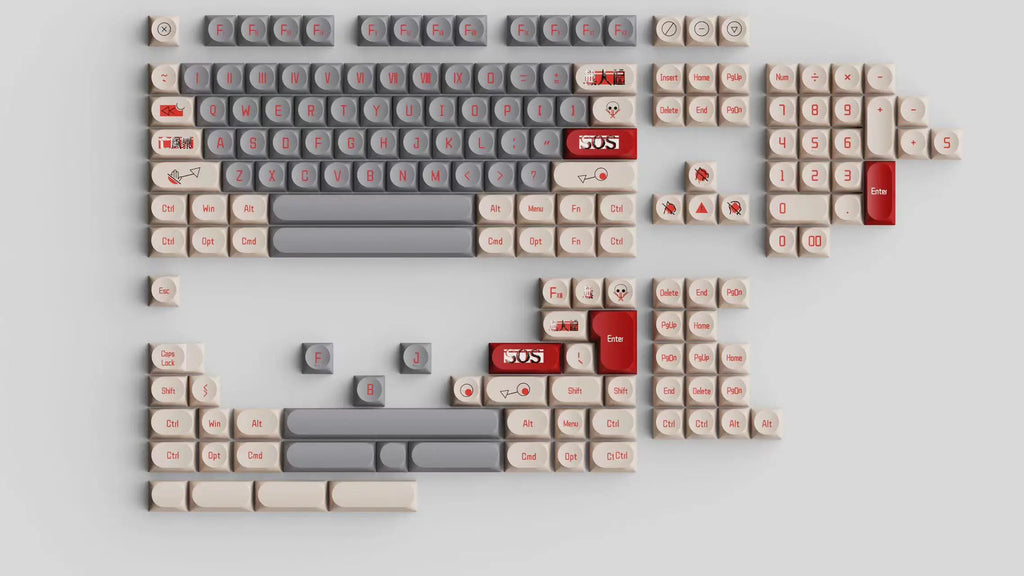 Transparent Keycaps PC 170 Keys Set for Mechanical Keyboard Keycap Accessories Personalized Customization DDA Profile Keycaps