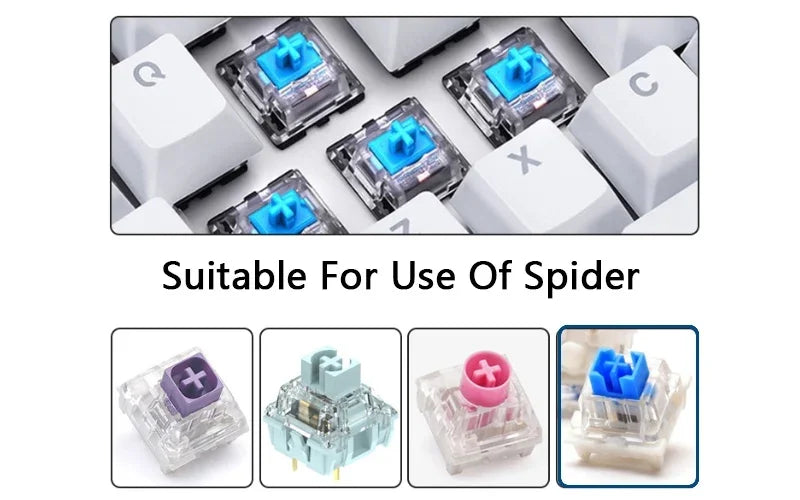DIY Handmade Customized Cute Butterfly Keycaps Cross Axis Game Girl Pink Game Mechanical Keyboard Keycaps