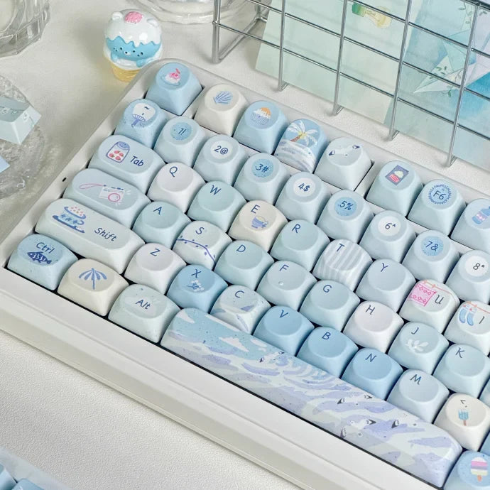 SOA Keycaps Cute Keycaps Set of Keys PBT Customized Gift Cute Gift Thermal Sublimation Mechanical Keyboard Keycaps for MX Switch