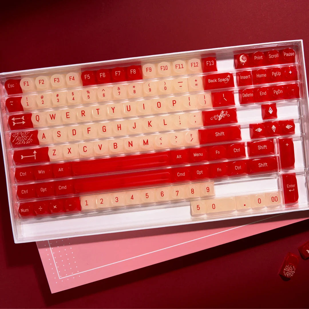 Transparent Keycaps PC 170 Keys Set for Mechanical Keyboard Keycap Accessories Personalized Customization DDA Profile Keycaps