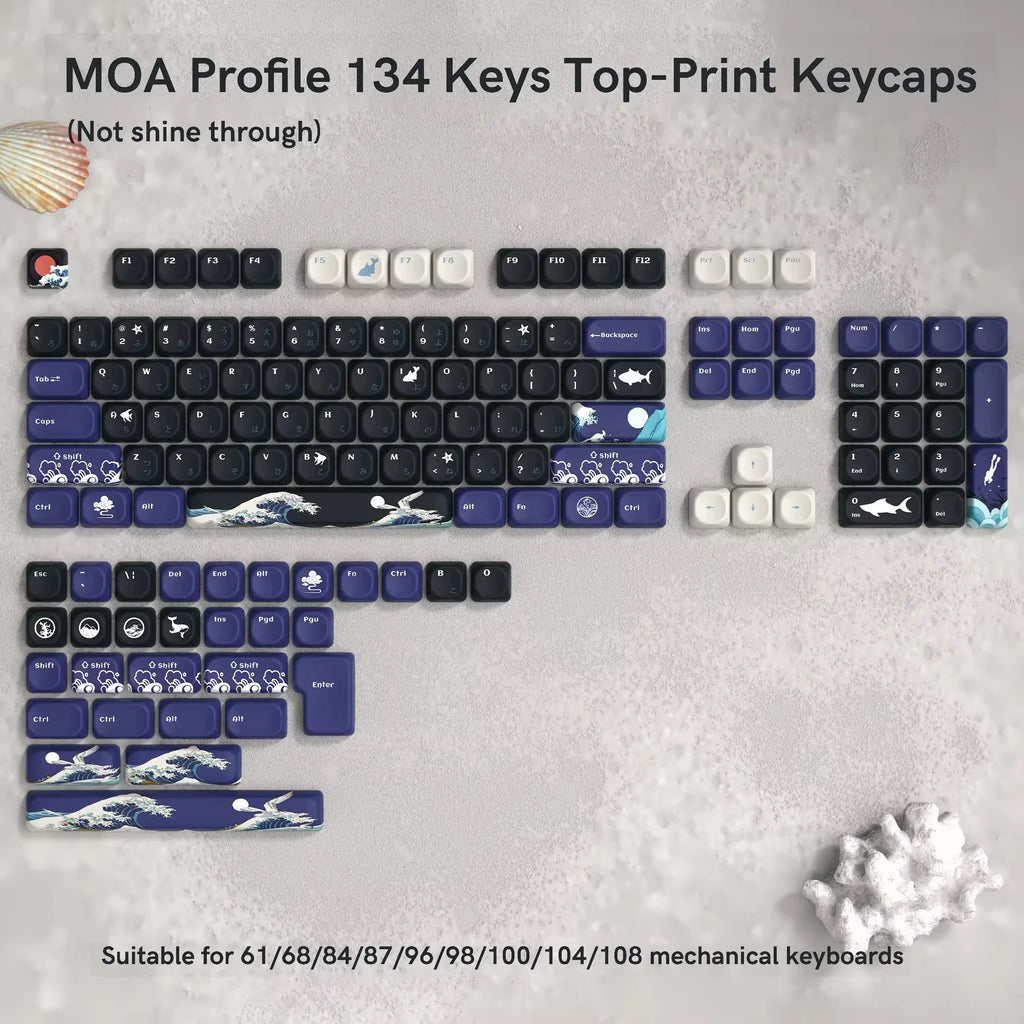 143 Keys Pink Cherry MOA Profile PBT Keycaps Dye Sub Customs  Key caps for 61/87/104 Cherry MX Switch Gaming Mechanical Keyboard