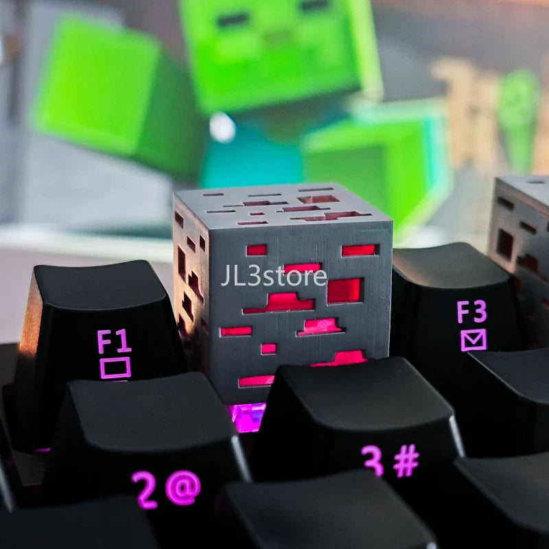 Keycap three-dimensional creative keycap mechanical keyboard transparent keycap esc ore keycap