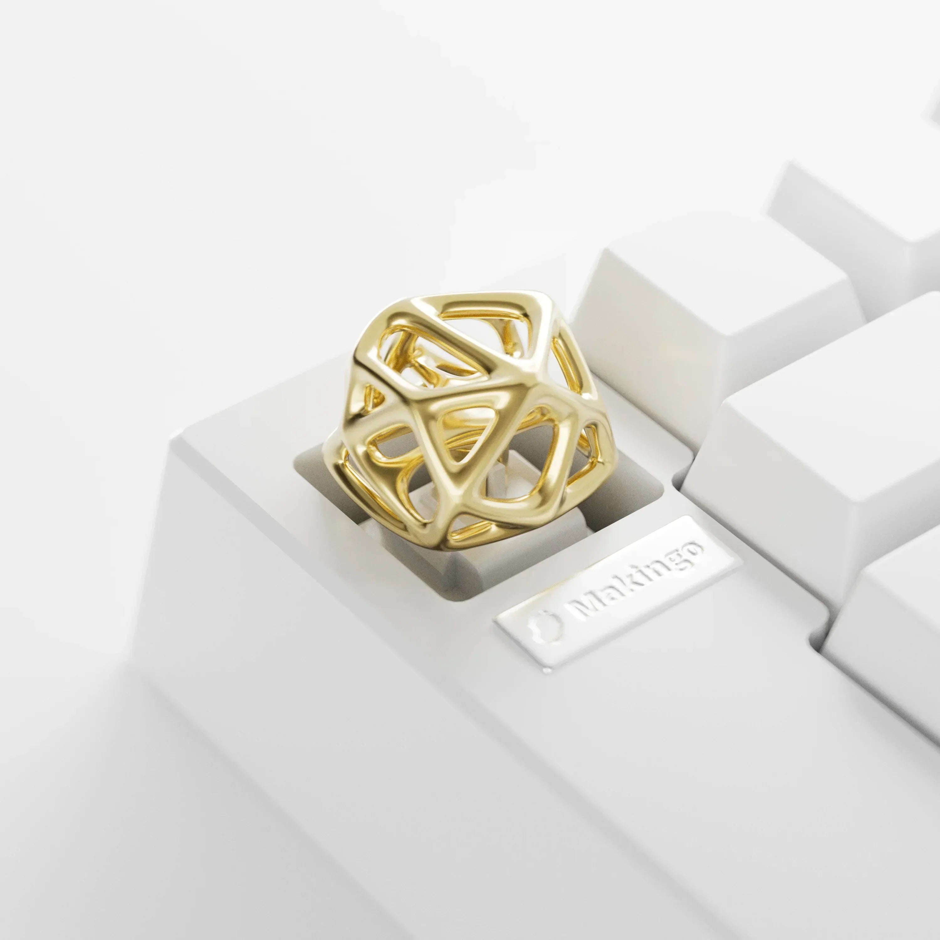 1pc Hollow Keycap Metal Customized Personalized Cross Axis Artisan Keycap 18x18mm for Mechanical Keyboard Advanced Gifts