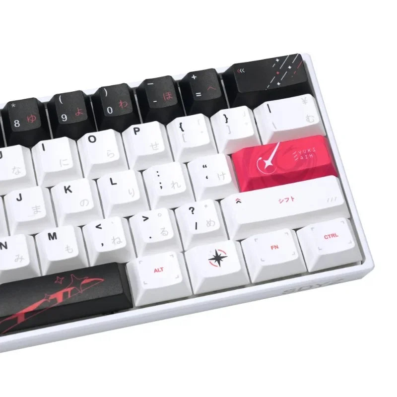 Keycaps for Keyboard with Japanese Layout Anime Keycaps PBT Dye-Sublimation Thick Keycaps Cherry Profile133 134 135Keys